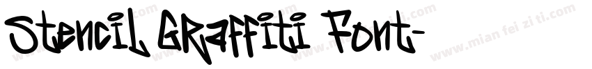 Stencil Graffiti Font字体转换